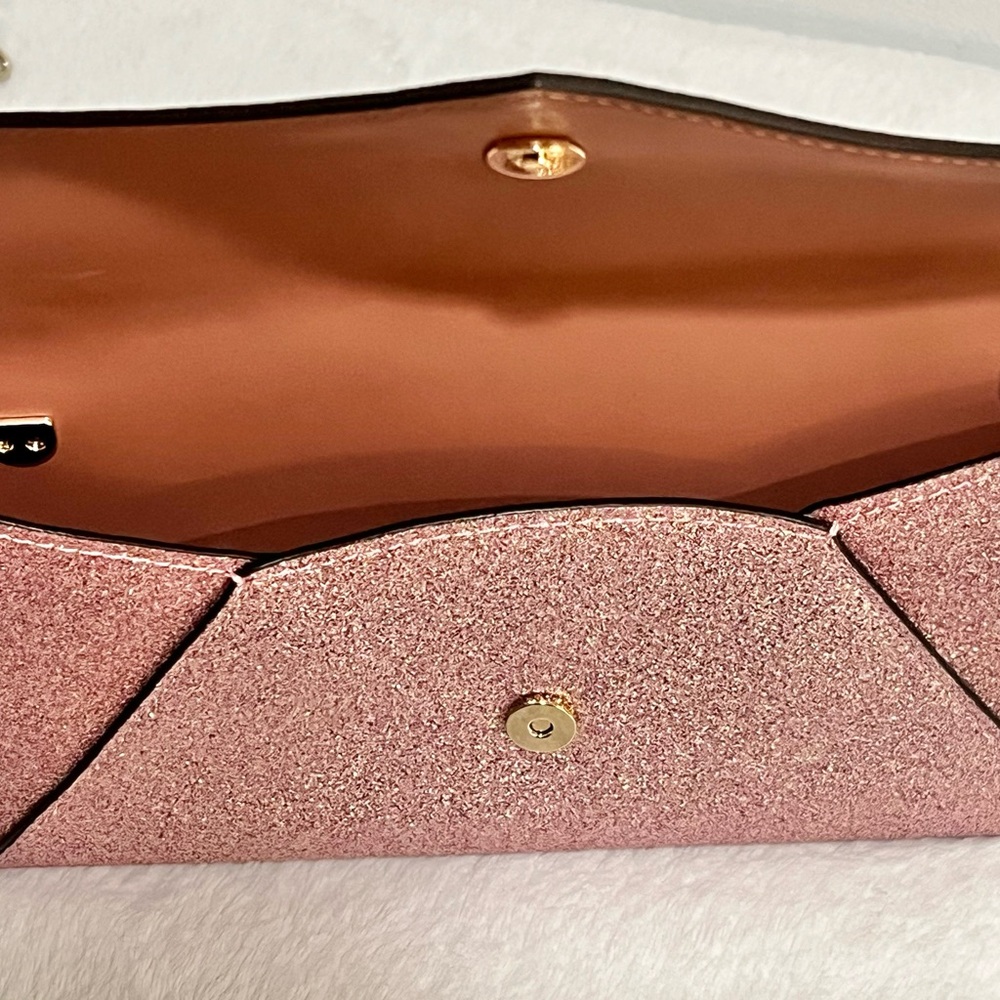 Kate Spade Glimmer Glitter clutch with card holder and chain - Picture 7 of 10